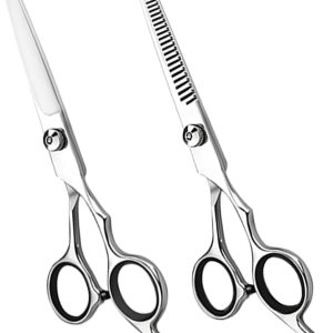 Hair Cutting Scissors & Thinning Shears Kit – Premium Stainless Steel