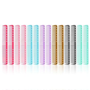14pcs Professional Carbon Fiber Haircutting Combs, Wide & Fine Tooth